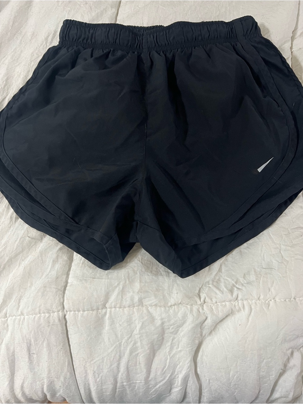 Nike Black Women's Athletic Running Shorts with Subtle Swoosh